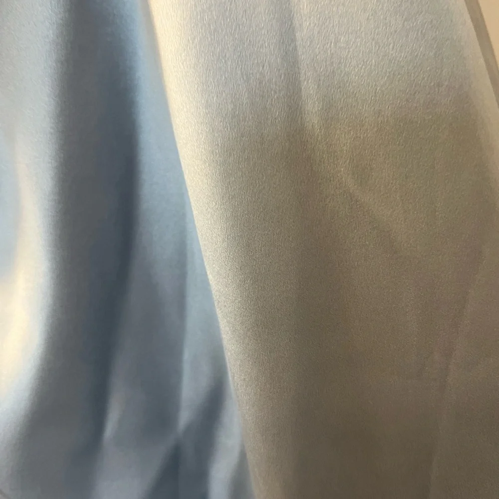 Silk J. Crew Collection slip skirt Cinderella blue size 2 - Picture 6 of 7